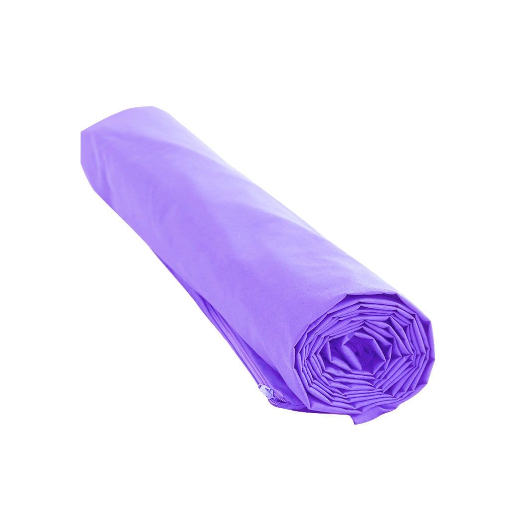 Dreamz Weighted Blanket 121x91cm Anti Anxiety Weighted Blanket Blankets Bamboo Cover Only Purple