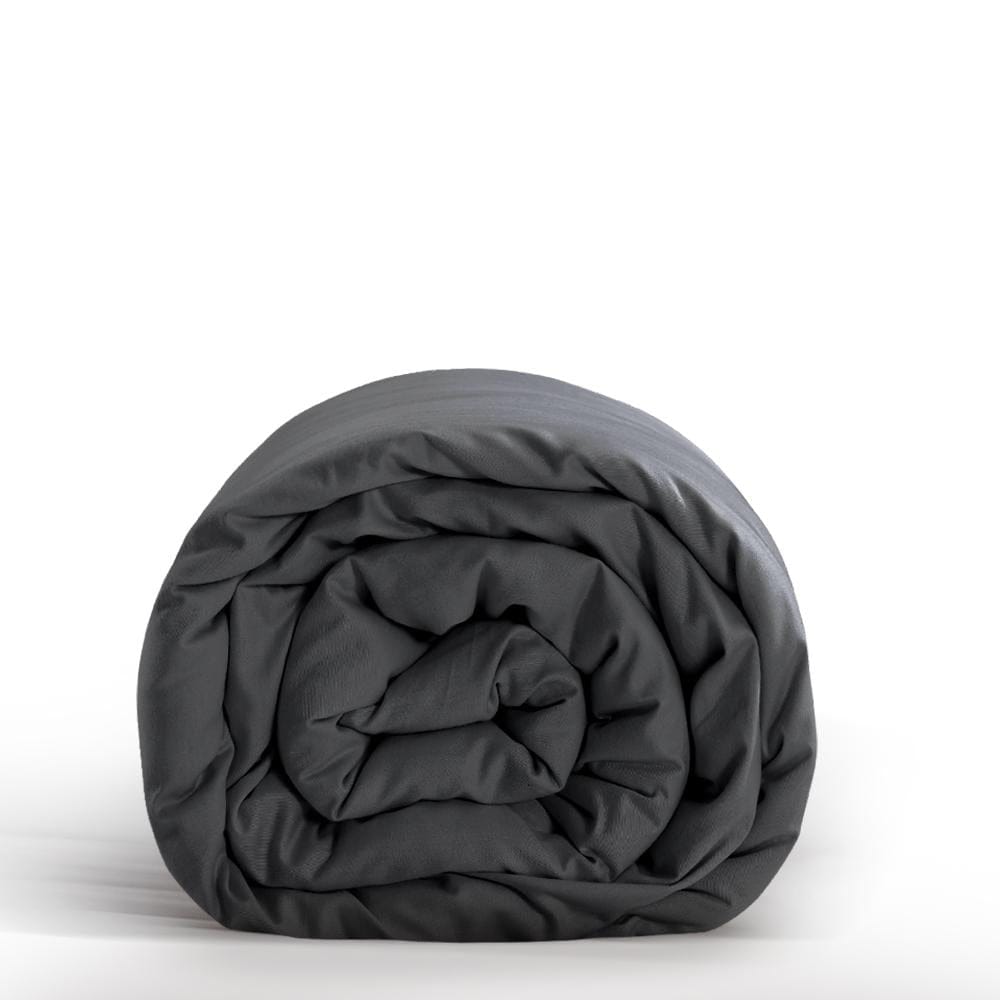 Dreamz Weighted Blanket 121x92cm Cotton Anti Anxiety Weighted Blanket Cover Protector Grey