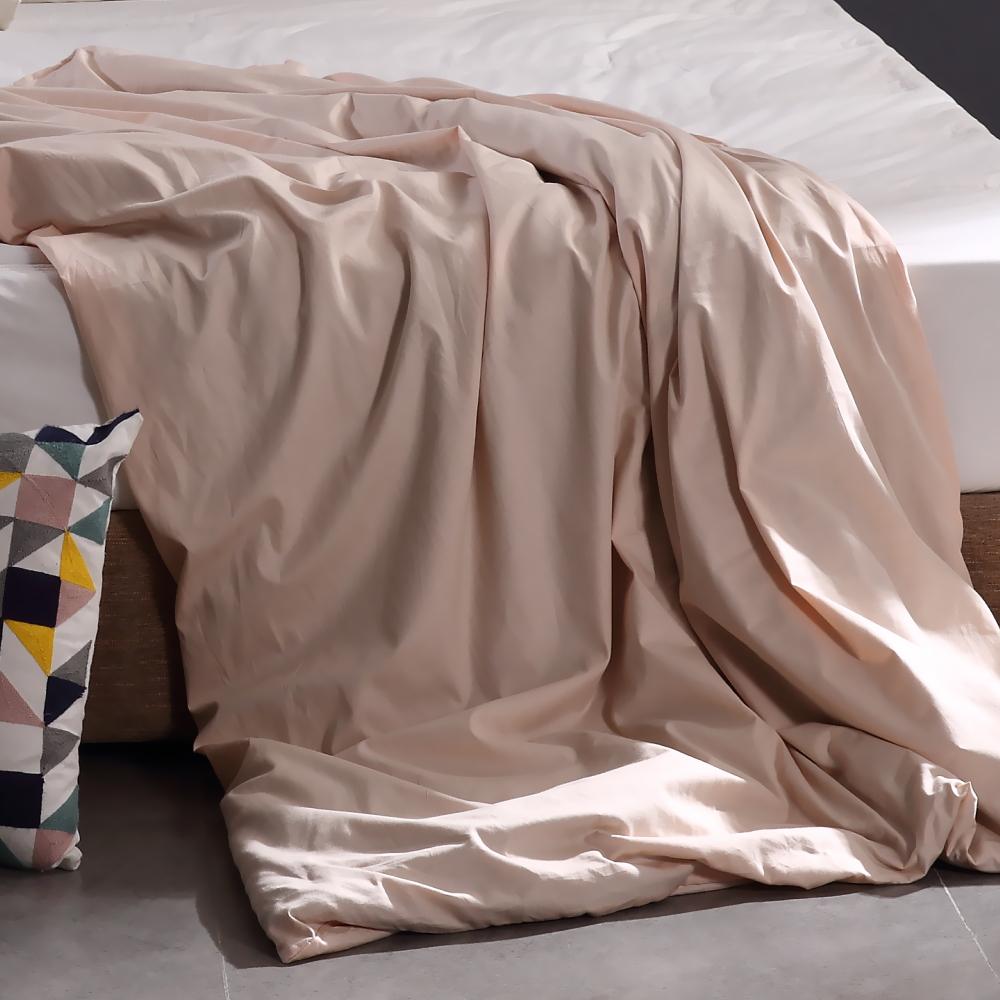 Dreamz Weighted Blanket 198x122cm Cotton Anti Anxiety Weighted Blanket Cover Protector Beige