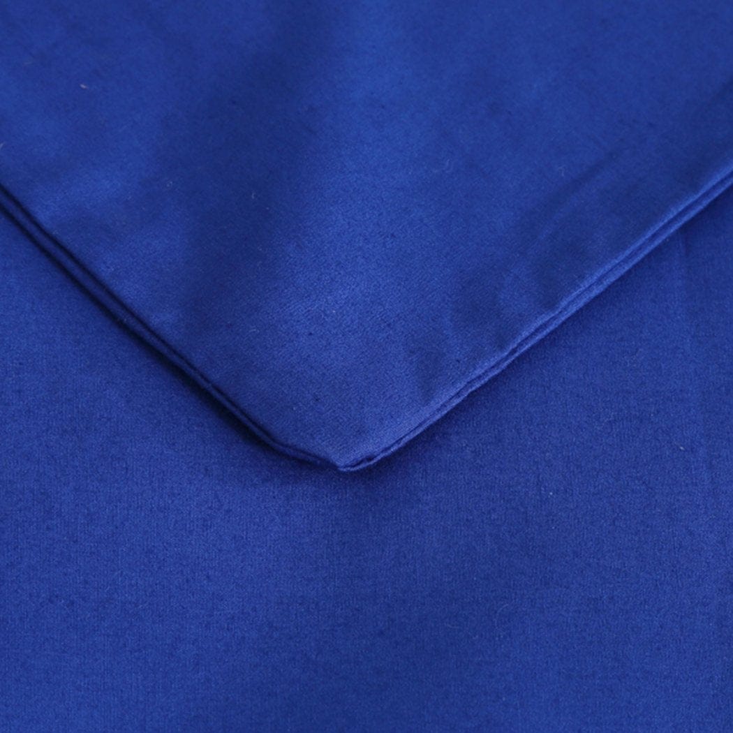 Dreamz Weighted Blanket 202x151cm Anti Anxiety Weighted Blanket Cover Polyester Cover Only Blue