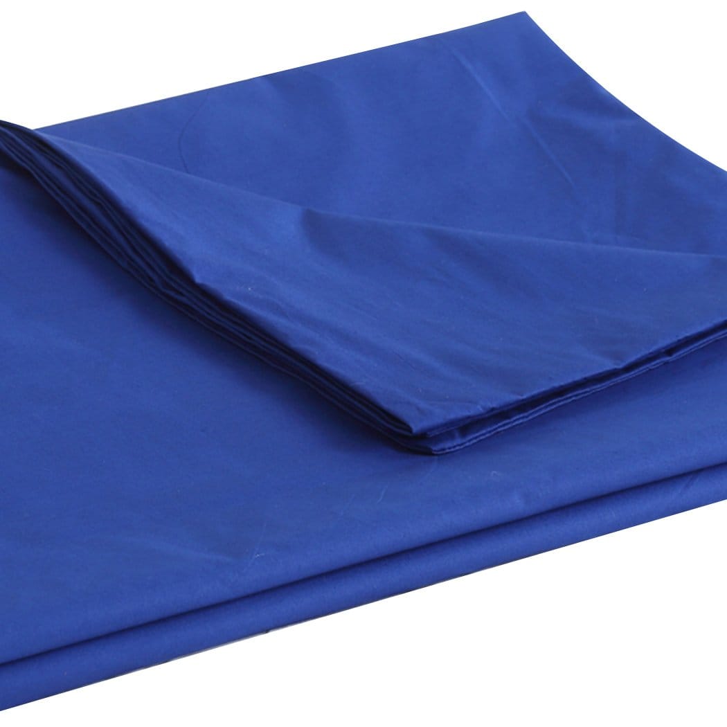 Dreamz Weighted Blanket 202x151cm Anti Anxiety Weighted Blanket Cover Polyester Cover Only Blue