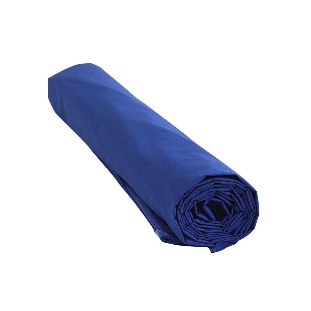Dreamz Weighted Blanket 202x151cm Anti Anxiety Weighted Blanket Cover Polyester Cover Only Blue