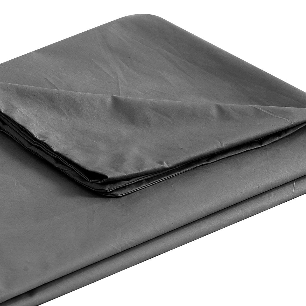Dreamz Weighted Blanket 202x151cm Anti Anxiety Weighted Blanket Cover Polyester Cover Only Grey
