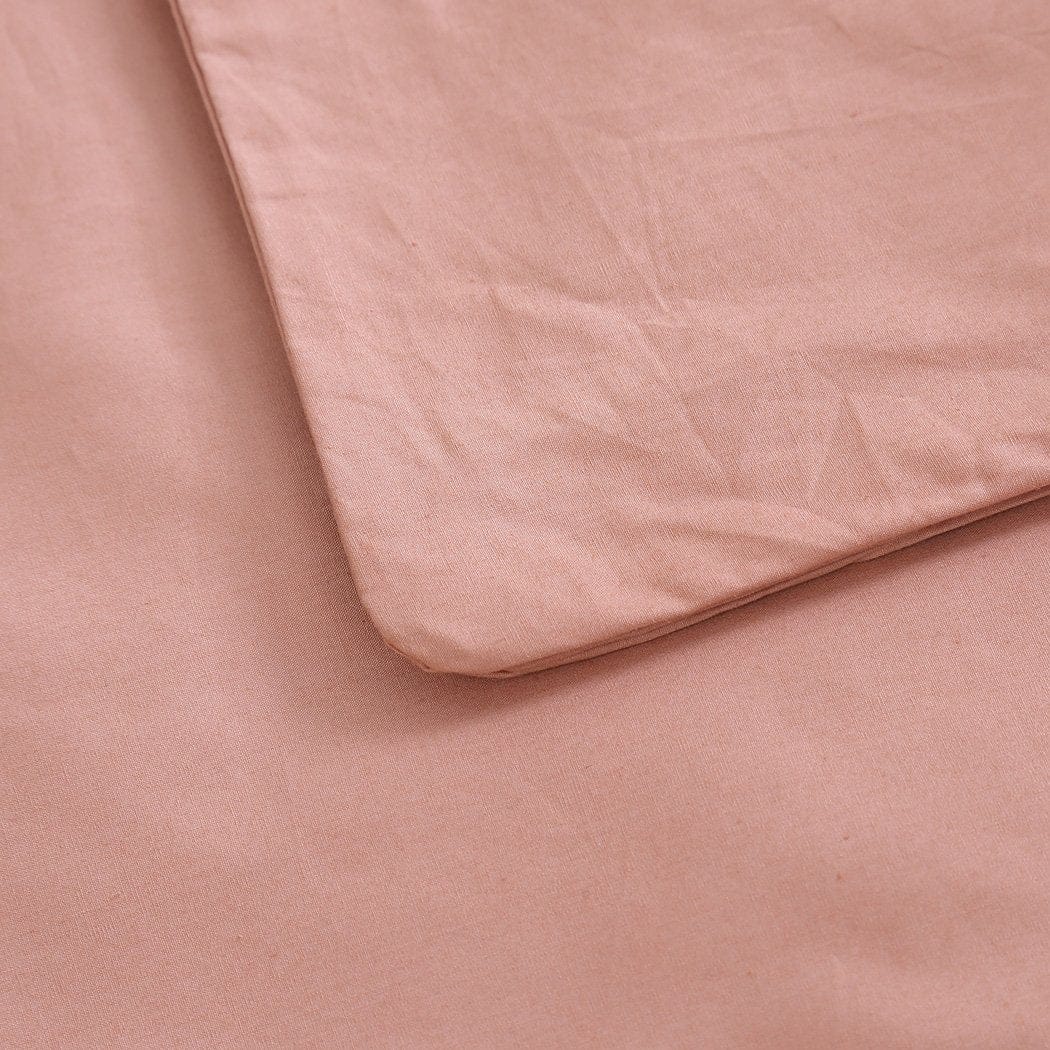 Dreamz Weighted Blanket 202x151cm Anti Anxiety Weighted Blanket Cover Polyester Cover Only Peach