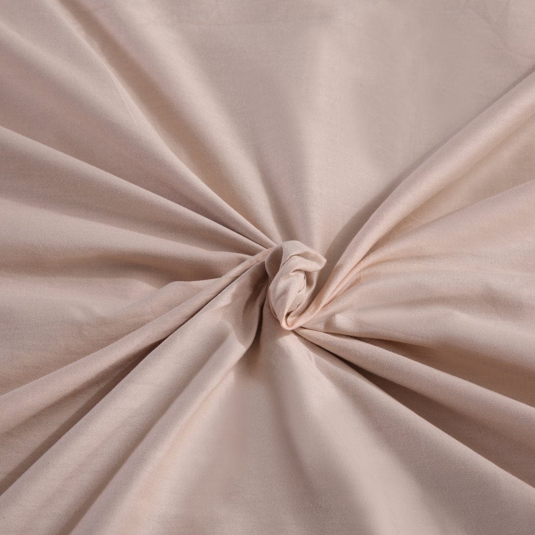 Dreamz Weighted Blanket 202x151cm Cotton Anti Anxiety Weighted Blanket Cover Protector Beige
