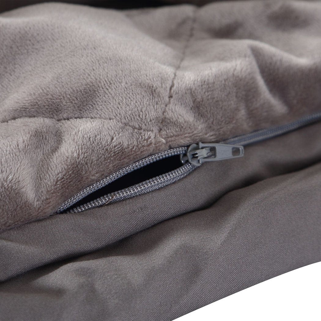 Dreamz Weighted Blanket 2KG Kids Anti Anxiety Weighted Blanket Gravity Blankets Grey Colour