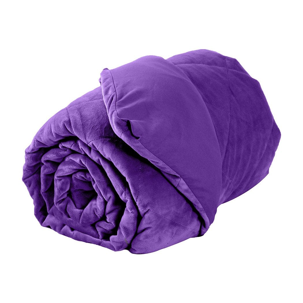 Dreamz Weighted Blanket 2KG Kids Anti Anxiety Weighted Blanket Gravity Blankets Purple Colour