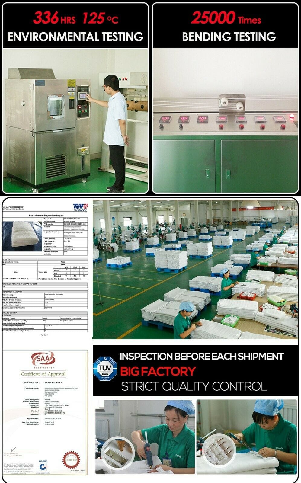 Dreamz Electric Blanket 2x  450 GSM Polyster Electric Blanket Heat Warm Winter Fitted King Size