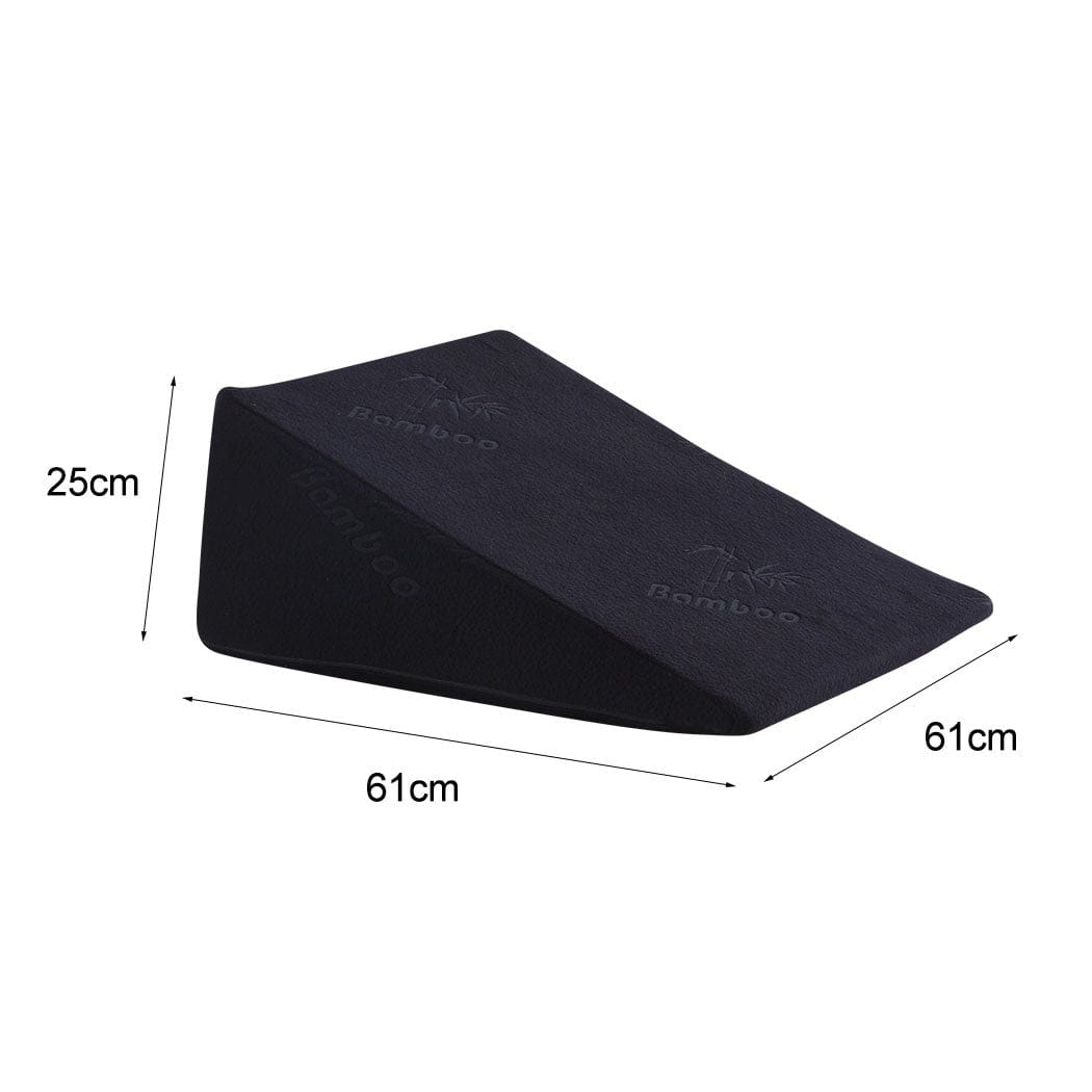 Dreamz Pillows/Cushions 2x Cool Gel Memory Foam Bed Wedge Pillow Cushion Neck Back Support Sleep Cover