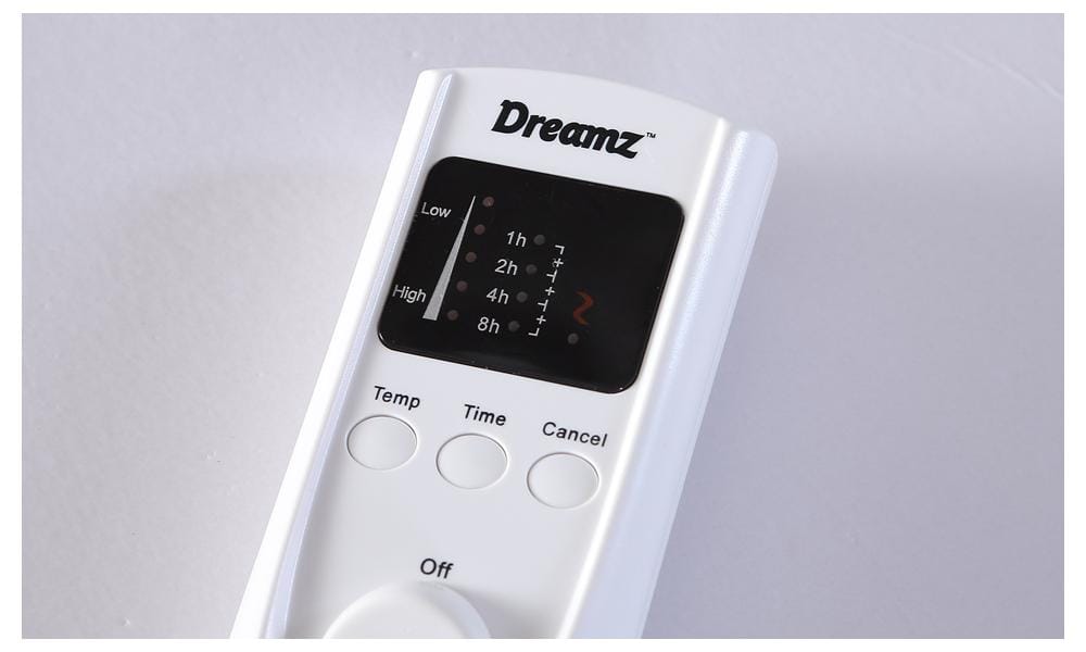 Dreamz Electric Blanket 2x DreamZ 450 GSM Fleecy Electric Blanket Heated Warm Winter Fitted Double Size
