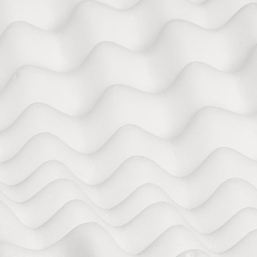 Dreamz Pillows/Cushions 2x Natural Latex Pillow Removable Cover Memory Down Egg-crate