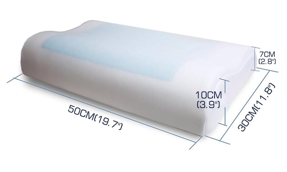 Dreamz Pillows/Cushions 2x Supreme High Density Memory Foam Pillow Contour Cool Gel Home Hotel Top Cover
