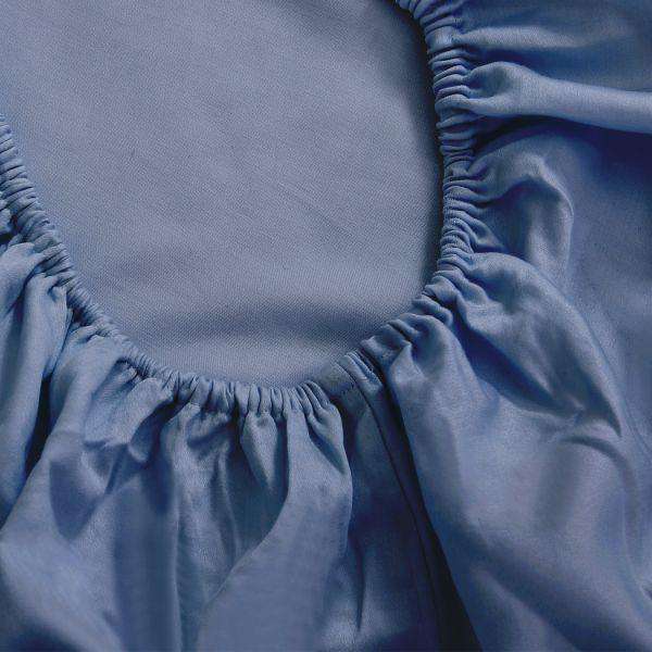 Dreamz Bed Sheets 4 PCS NATURAL BAMBOO COTTON BED SHEET SET - BLUISH GREY