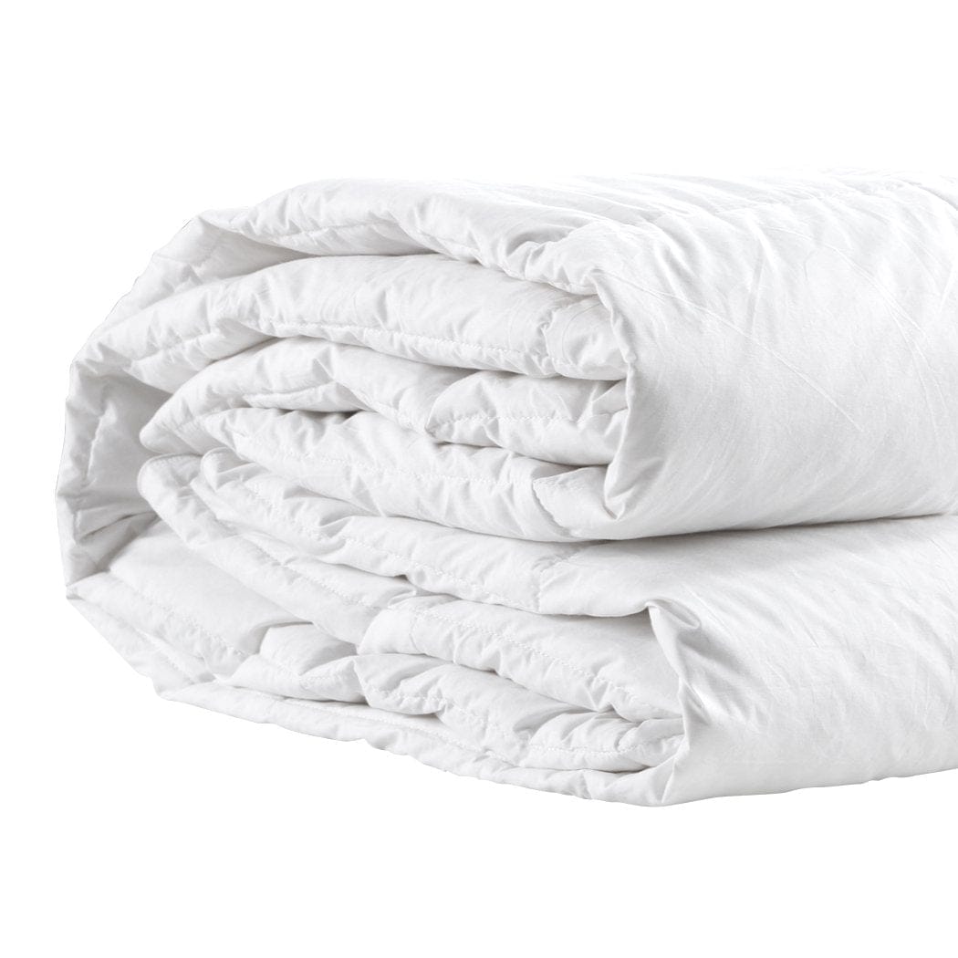 Dreamz Duvet/Quilt 500GSM All Season Goose Down Feather Filling Duvet in King Single Size