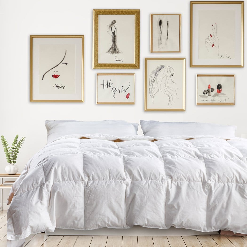 Dreamz Duvet/Quilt 500GSM All Season Goose Down Feather Filling Duvet in Queen Size