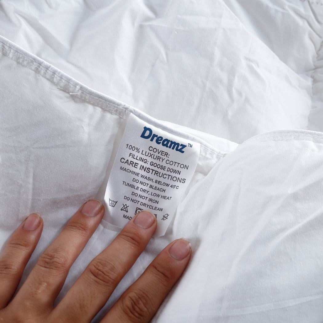 Dreamz Duvet/Quilt 500GSM All Season Goose Down Feather Filling Duvet in Queen Size