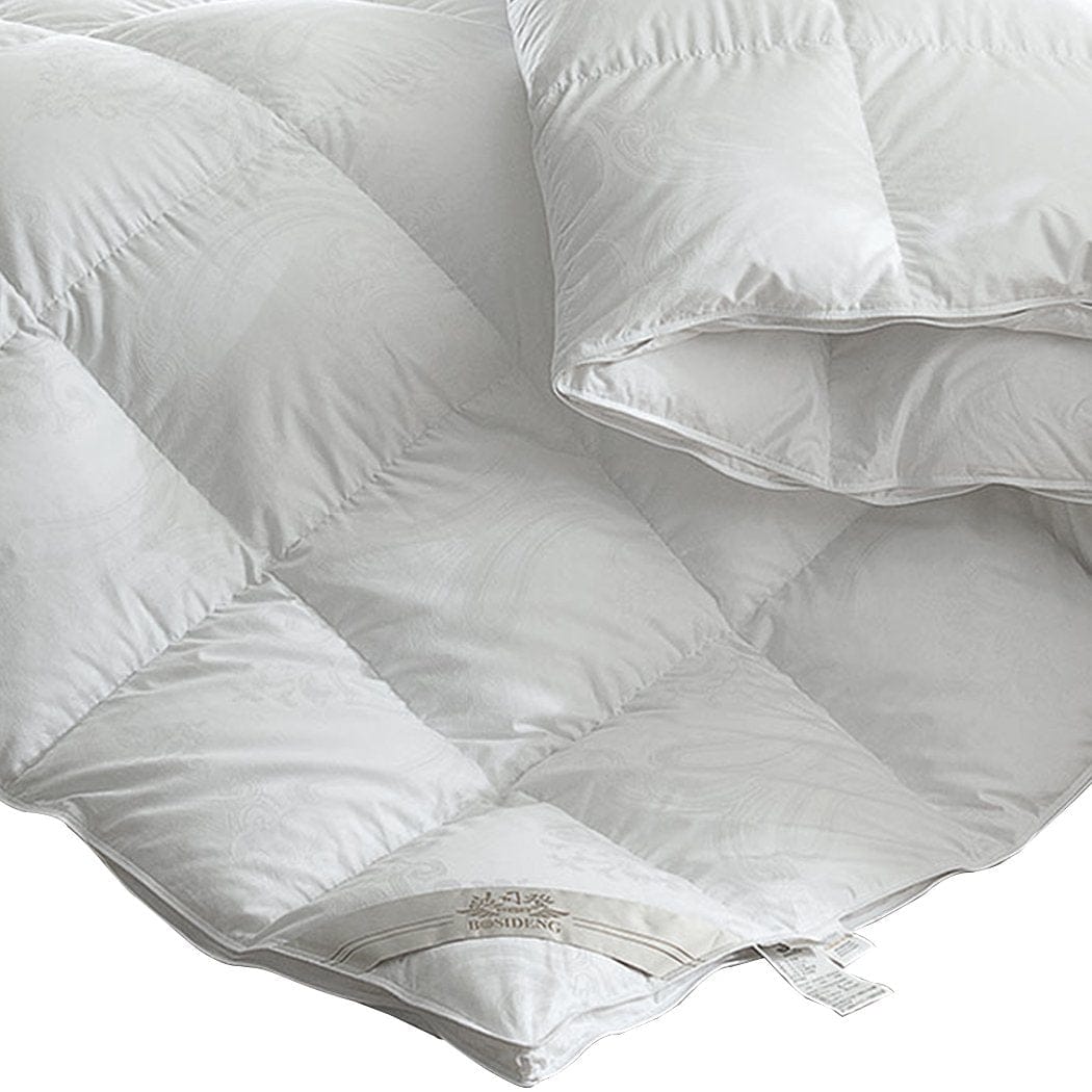 Dreamz Duvet/Quilt 500GSM All Season Goose Down Feather Filling Duvet in Super King Size
