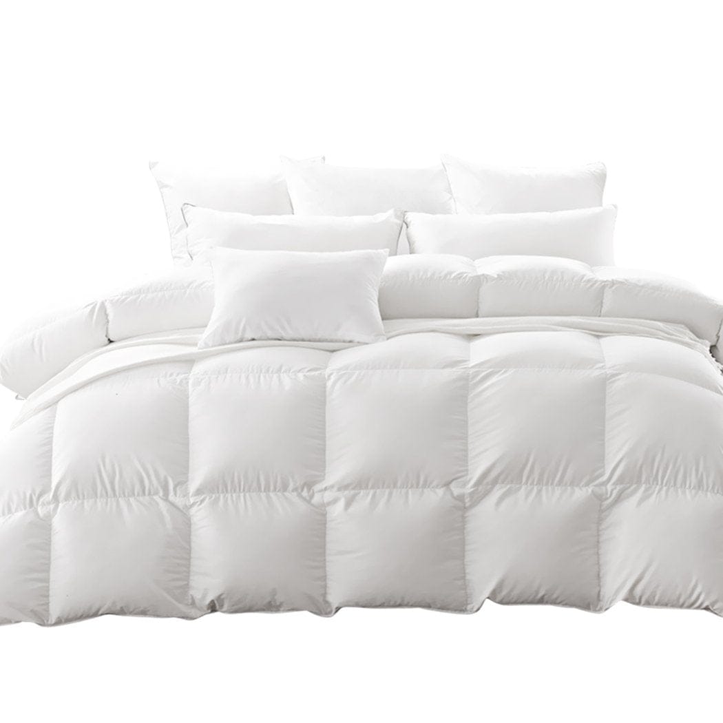 Dreamz Duvet/Quilt 500GSM All Season Goose Down Feather Filling Duvet in Super King Size