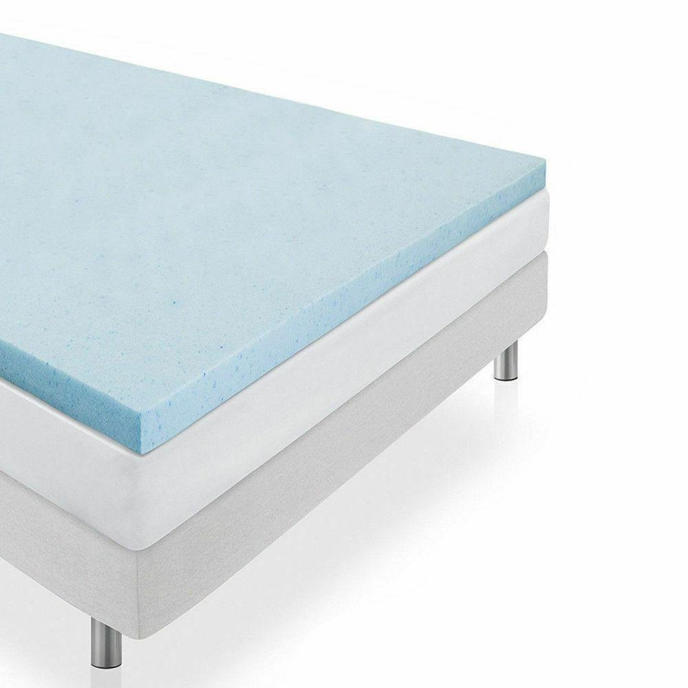 Dreamz Weighted Blanket 5cm Thickness Cool Gel Memory Foam Mattress Topper Bamboo Fabric Double