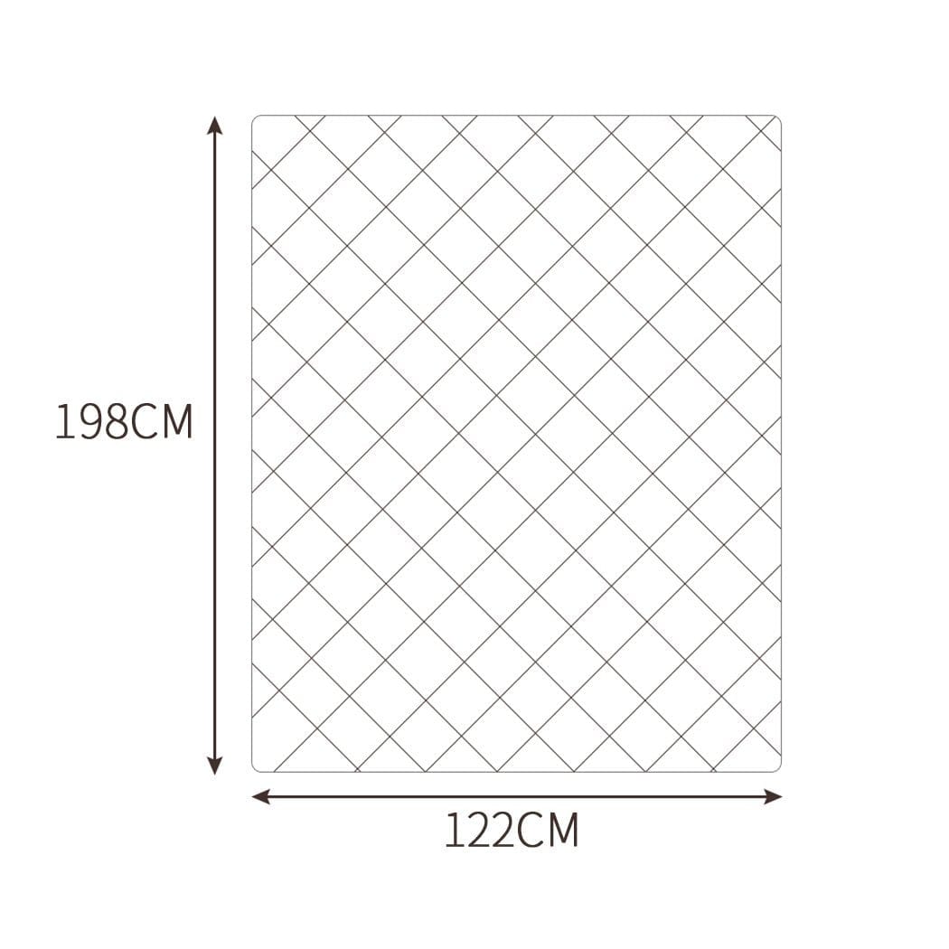 Dreamz Weighted Blanket 5KG Weighted Blanket Promote Deep Sleep Anti Anxiety Single Dark Grey