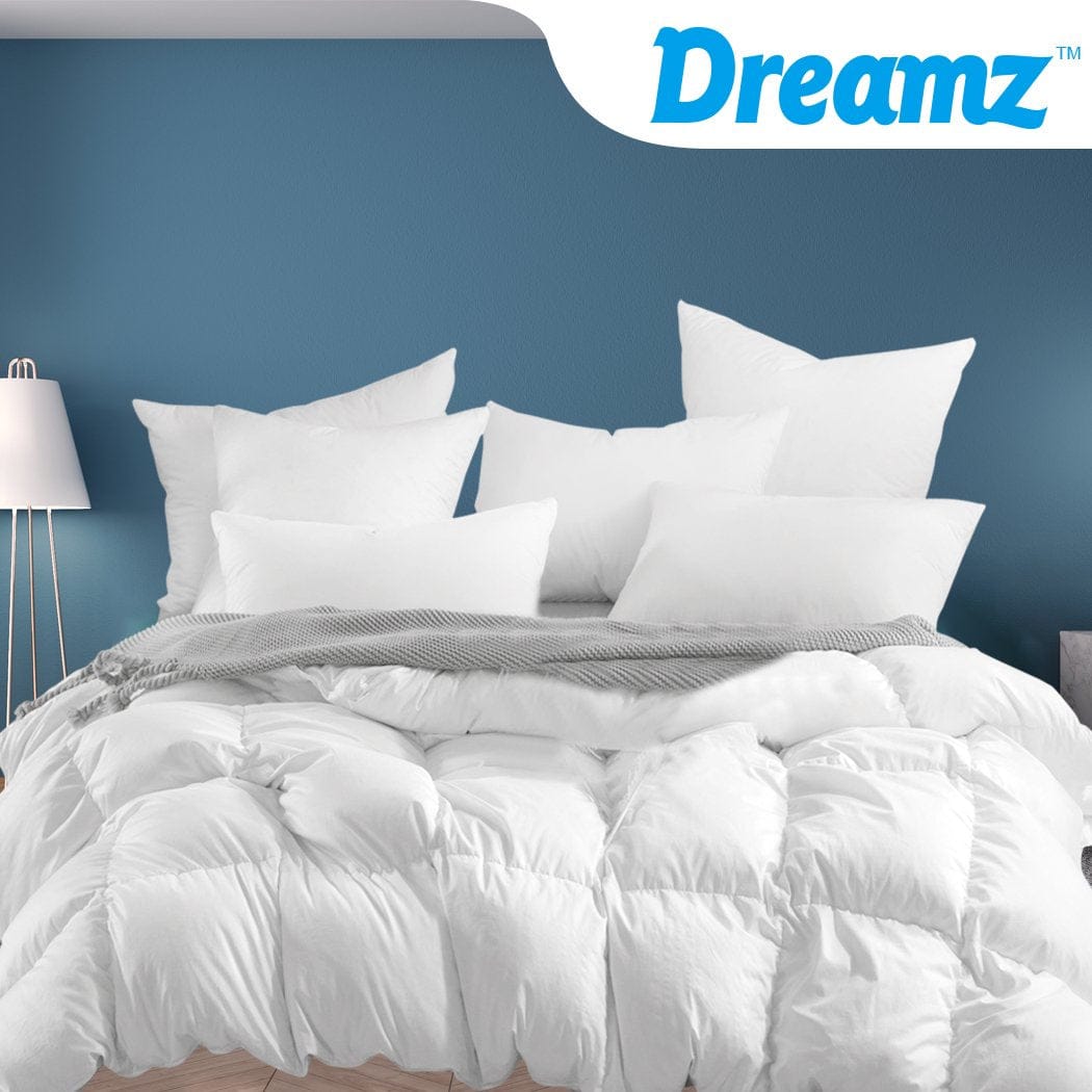 Dreamz Duvet/Quilt 700GSM All Season Duck Down Feather Filling Duvet in Double Size