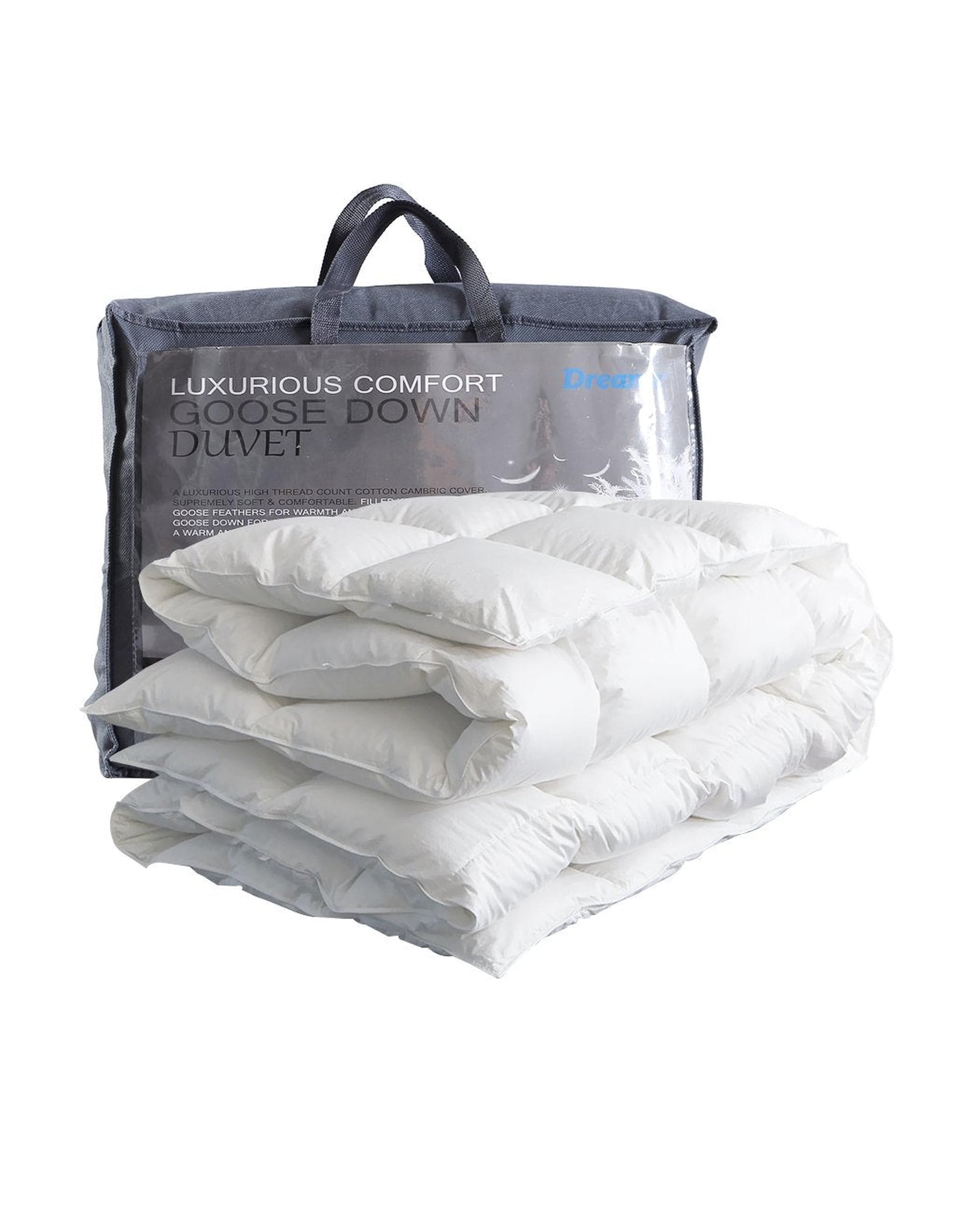Dreamz Duvet/Quilt 700GSM All Season Goose Down Feather Filling Duvet in Single Size