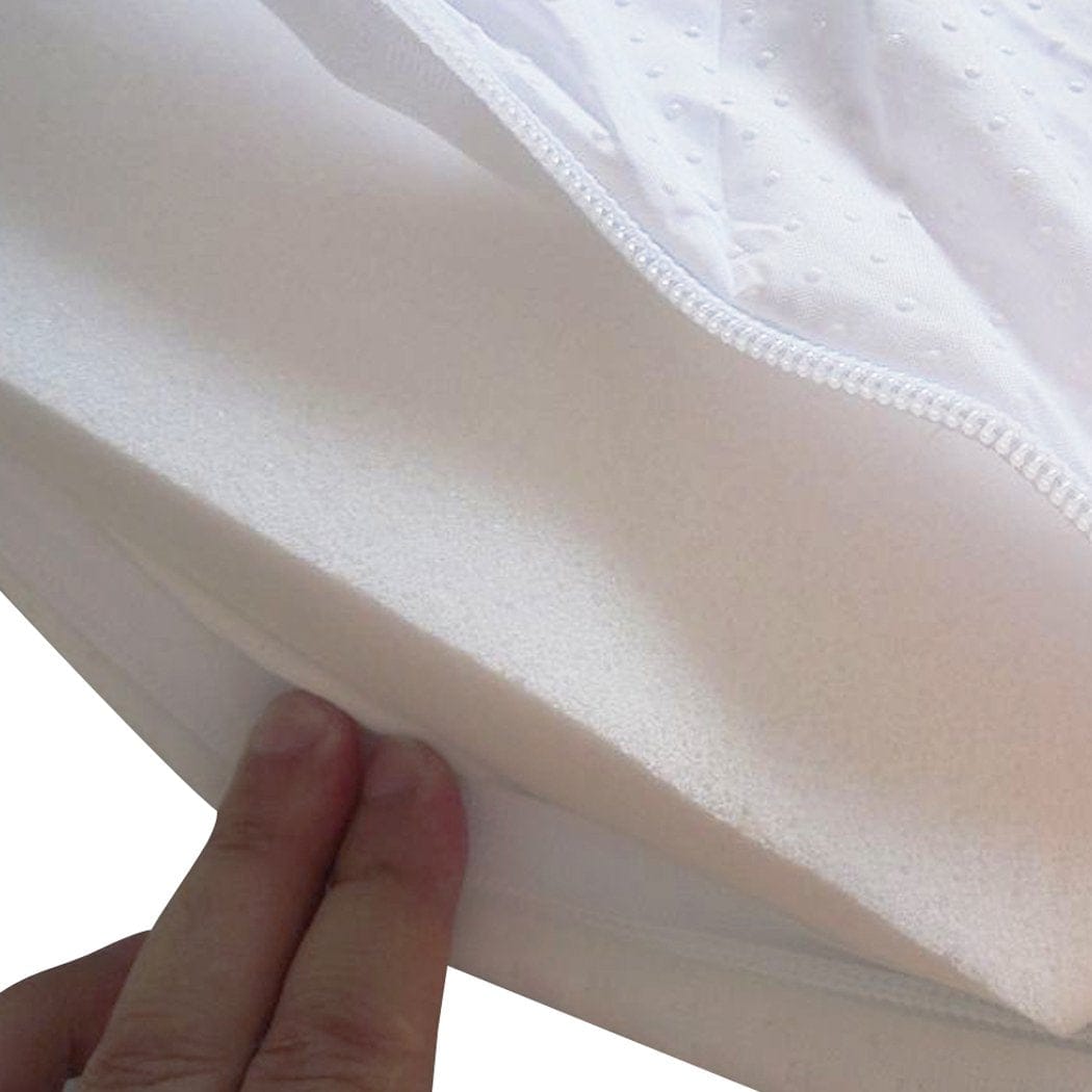 Dreamz Mattress Topper 7cm Memory Foam Bed Mattress Topper Polyester Underlay Cover King Single