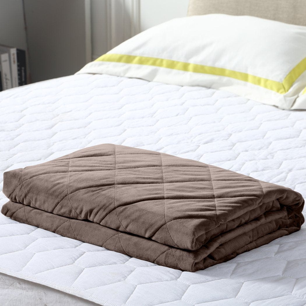 Dreamz Weighted Blanket 7KG Anti Anxiety Weighted Blanket Gravity Blankets Mink Colour