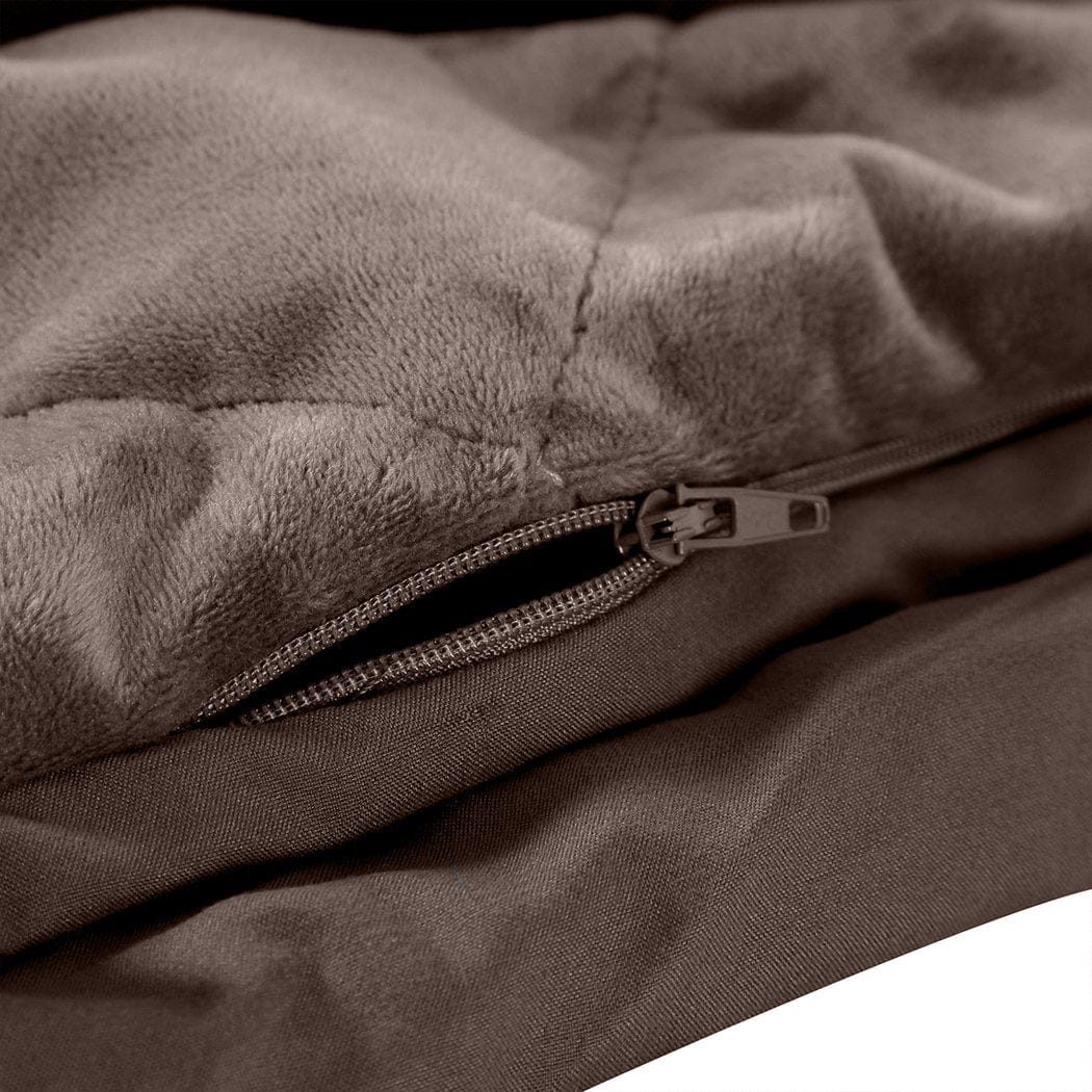 Dreamz Weighted Blanket 7KG Anti Anxiety Weighted Blanket Gravity Blankets Mink Colour