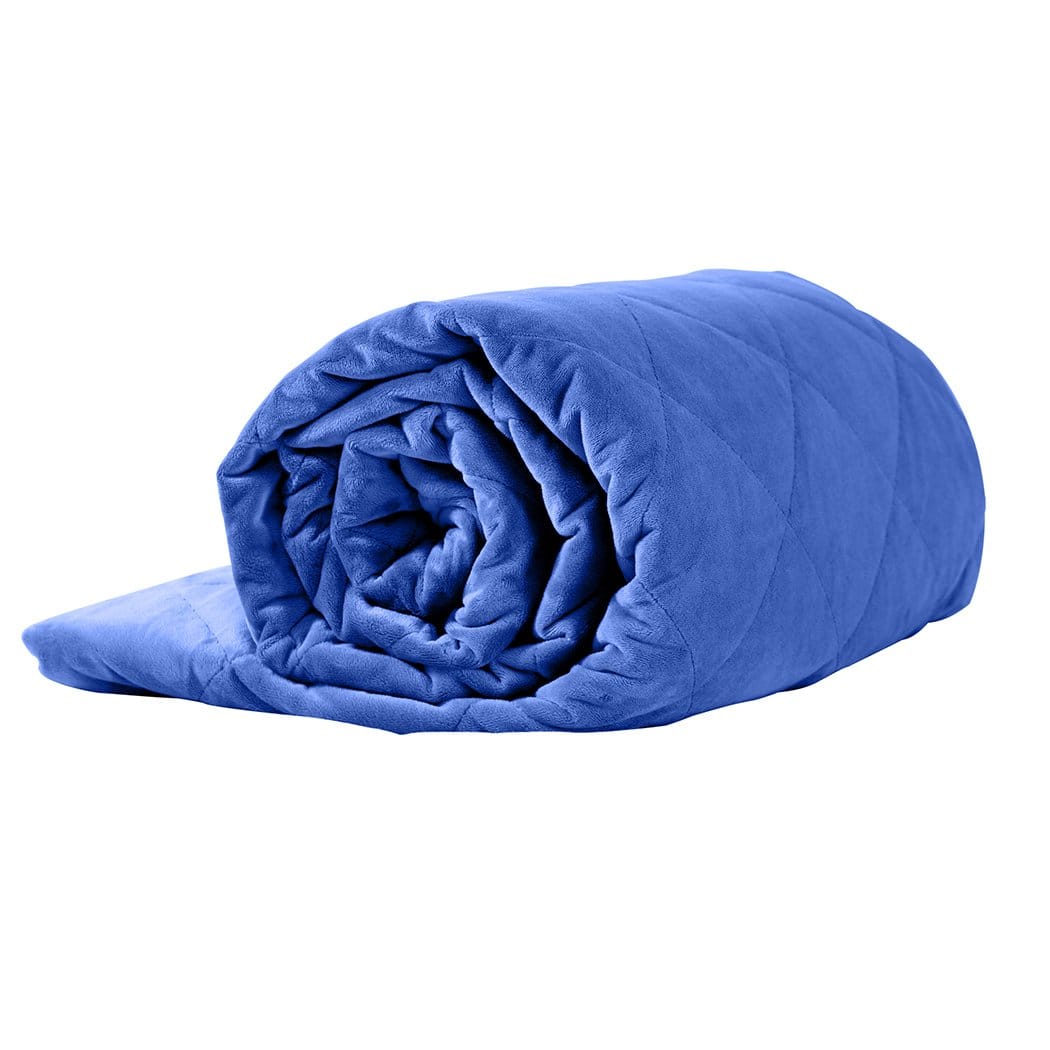 Dreamz Weighted Blanket 7KG Anti Anxiety Weighted Blanket Gravity Blankets Royal Blue Colour