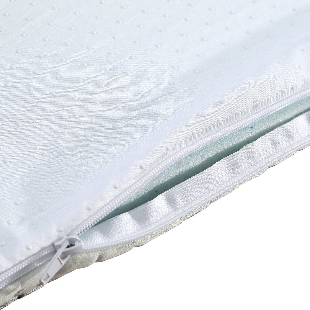 Dreamz Mattress Topper 8cm Bedding Cool Gel Memory Foam Bed Mattress Topper Bamboo Cover King