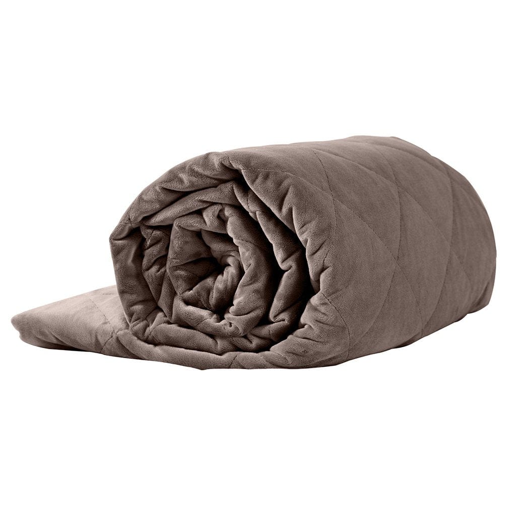 Dreamz Weighted Blanket 9KG Adults Size Anti Anxiety Weighted Blanket Gravity Blankets Mink