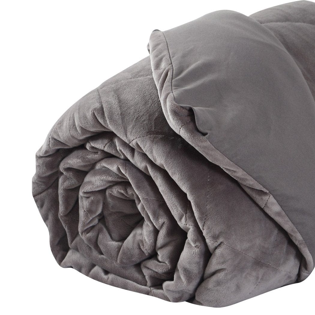 Dreamz Weighted Blanket 9KG Anti Anxiety Weighted Blanket Gravity Blankets Grey Colour