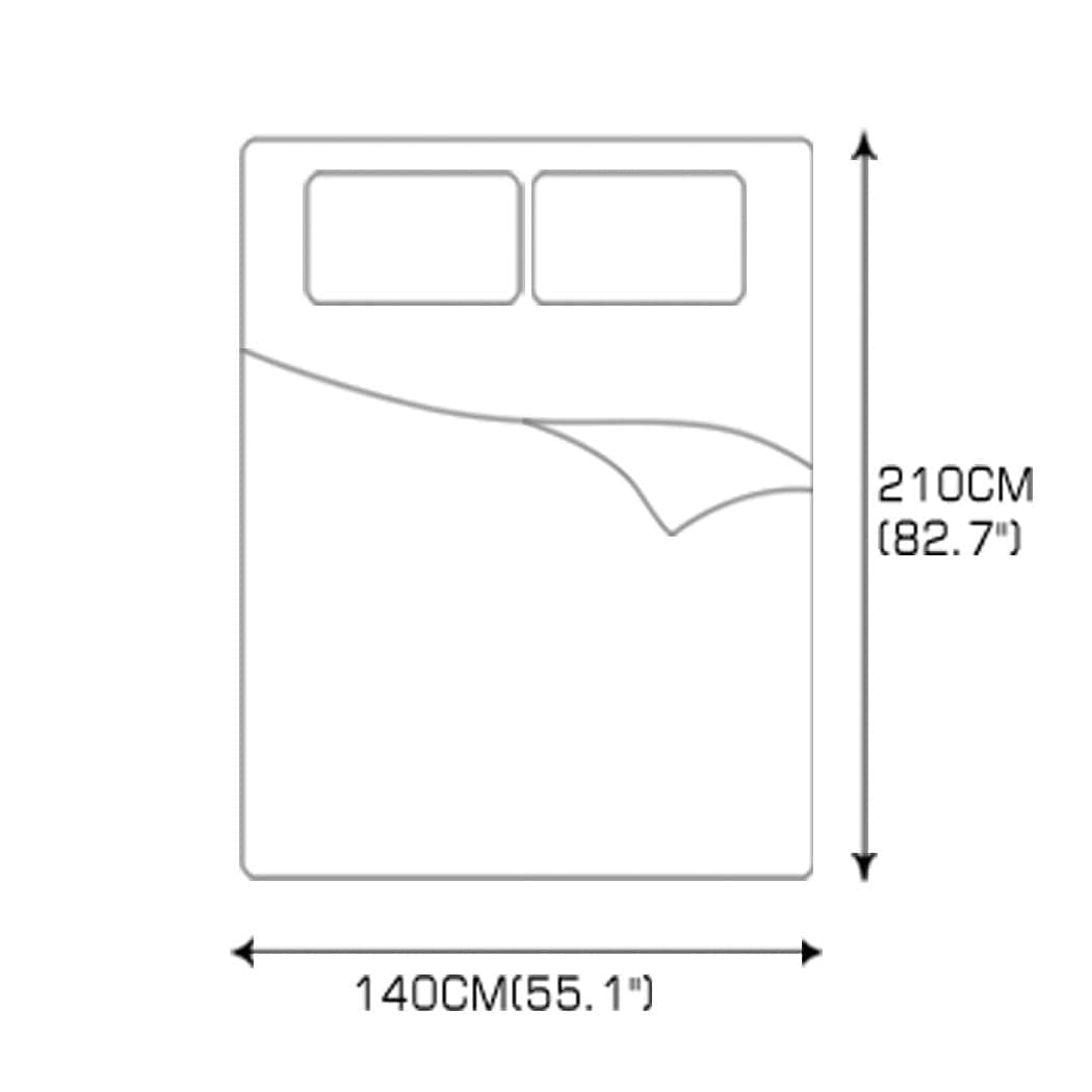 Dreamz Duvet/Quilt All Season Microfiber Down Alternative Comforter Quilt in Single Size