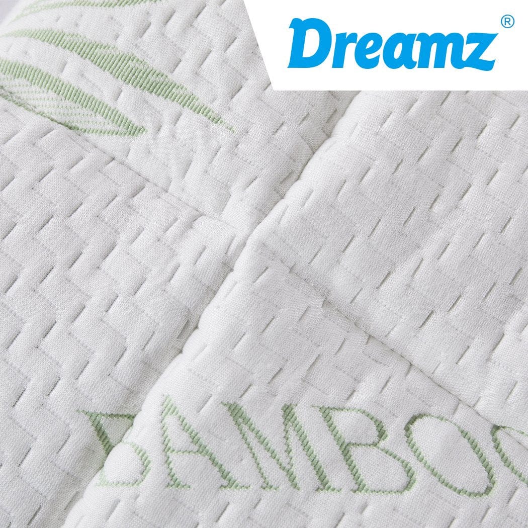 Dreamz Mattress Protector Bamboo Pillowtop Mattress Topper Protector Waterproof Cool Cover Double