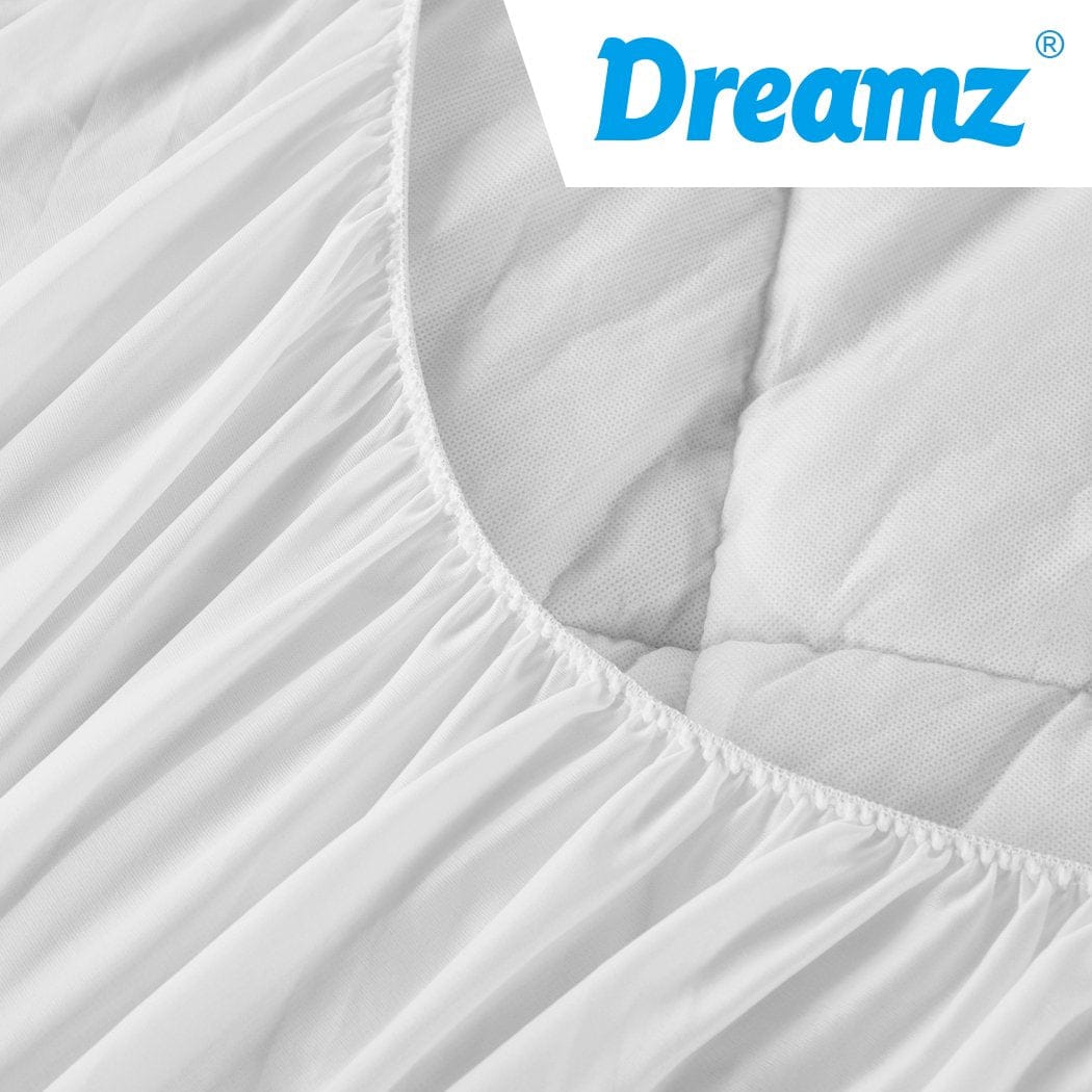 Dreamz Mattress Protector Bamboo Pillowtop Mattress Topper Protector Waterproof Cool Cover King