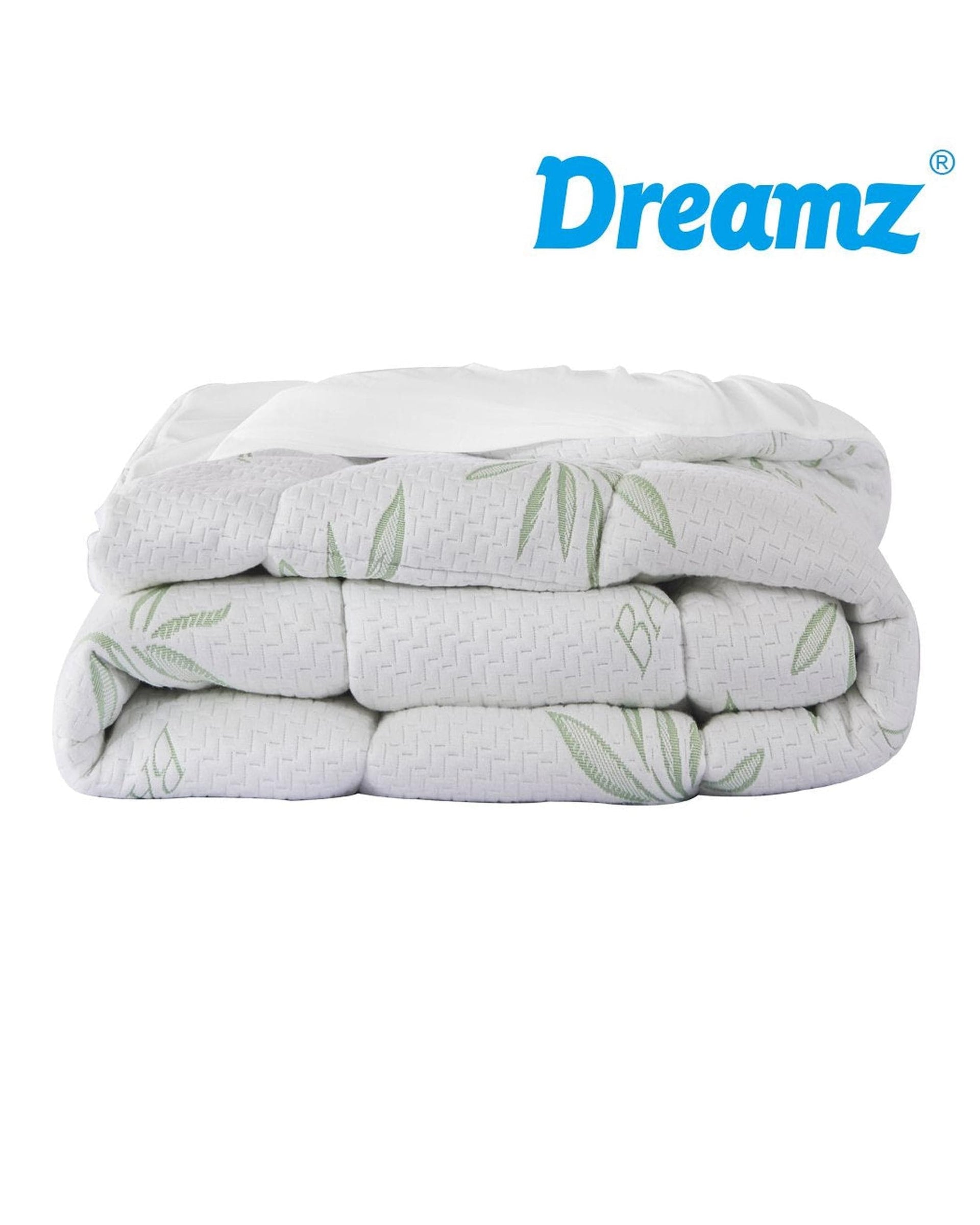 Dreamz Mattress Protector Bamboo Pillowtop Mattress Topper Protector Waterproof Cover King Single