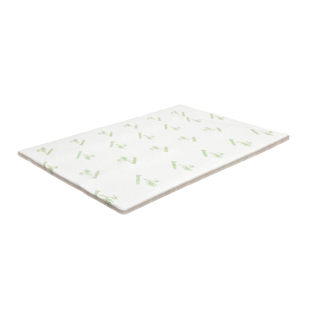 Dreamz Mattress Topper COOL GEL Memory Foam Mattress Topper Bamboo Fabric Cover 4CM 5-Zone Single Size