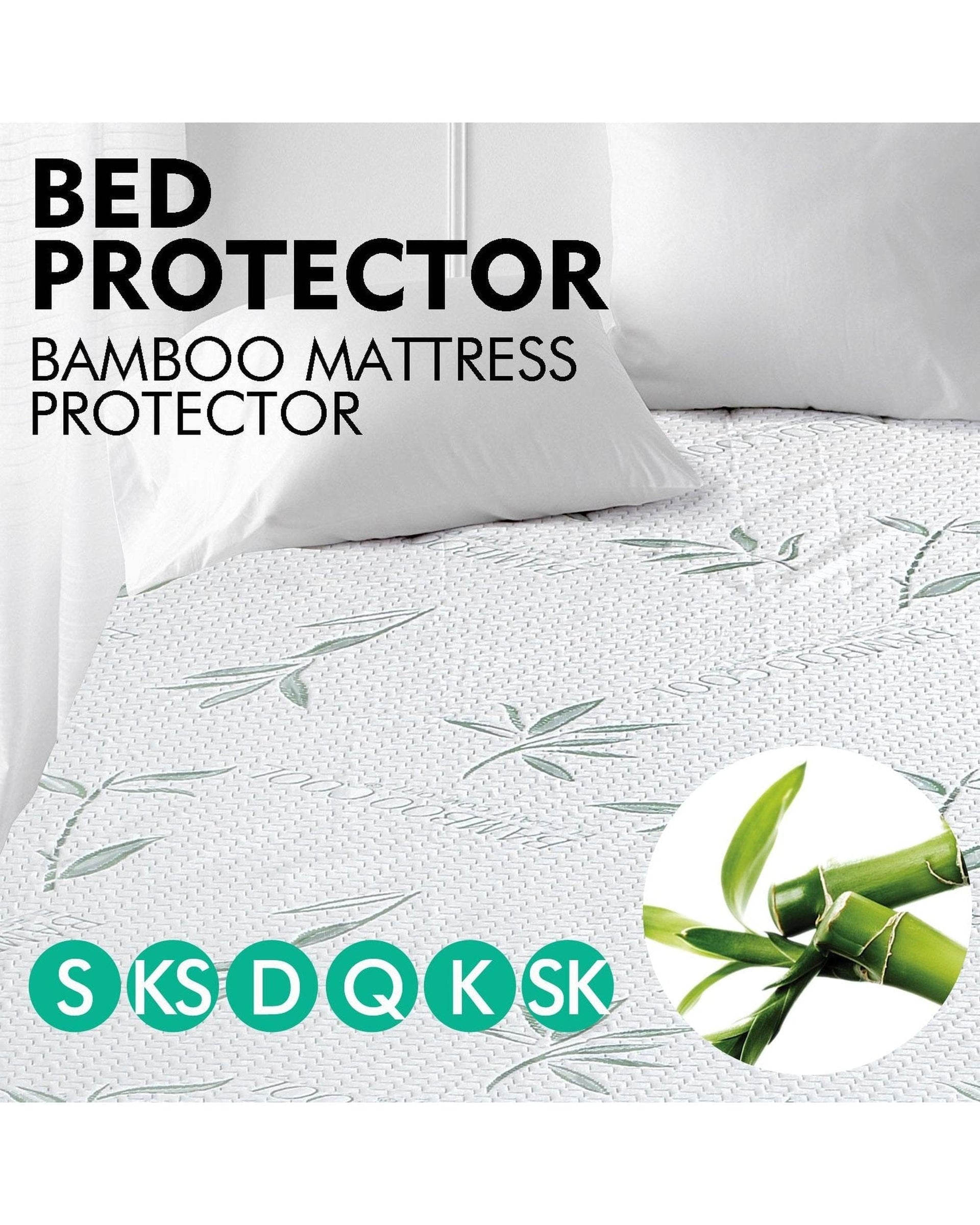 Dreamz Mattress Protector Fitted Waterproof Bed Mattress Protectors Covers King
