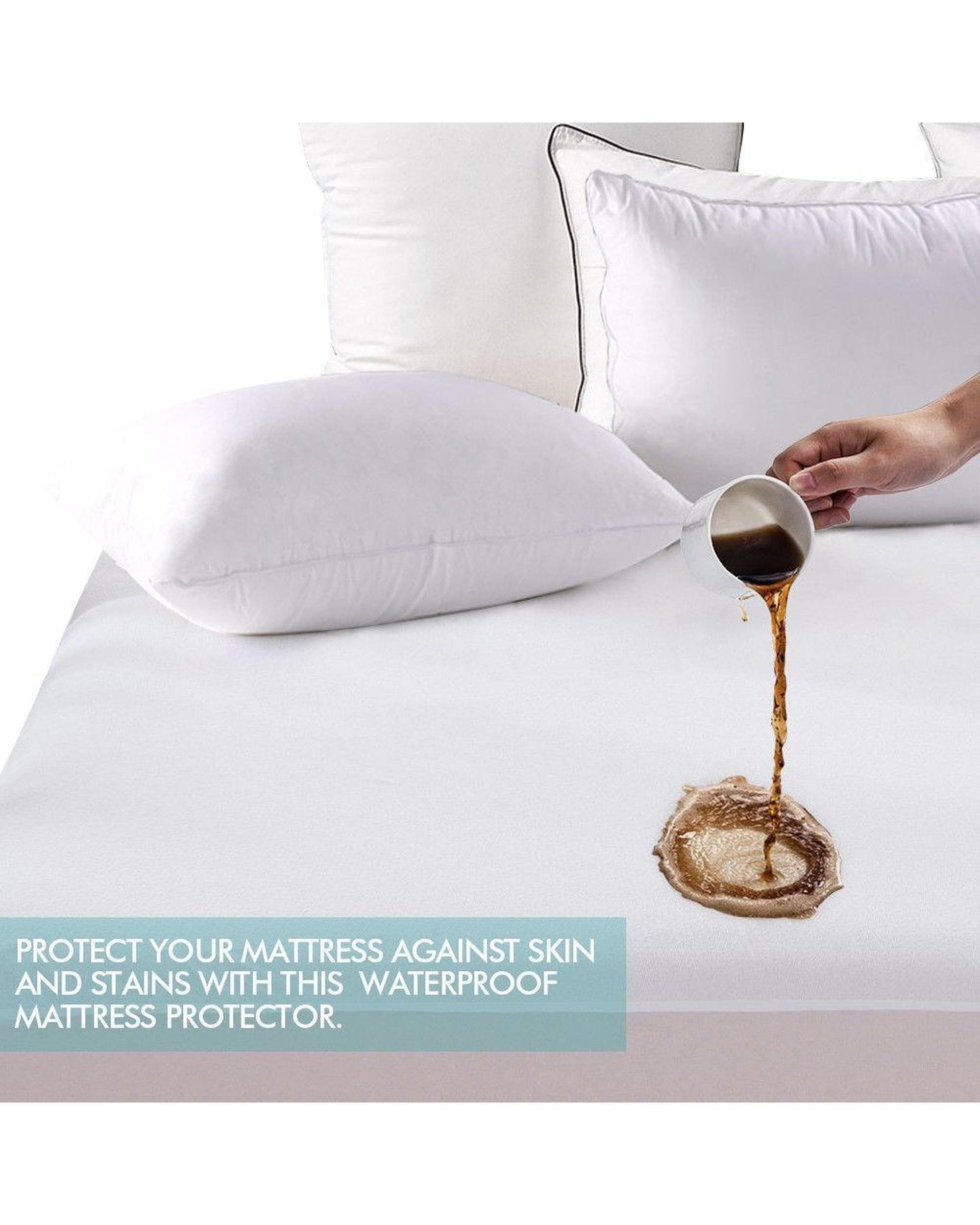 Dreamz Mattress Protector Fitted Waterproof Bed Mattress Protectors Covers King Single