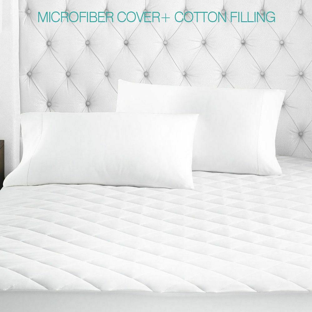 Dreamz Mattress Protector Fitted Waterproof Mattress Protector with Bamboo Fibre Cover Double Size