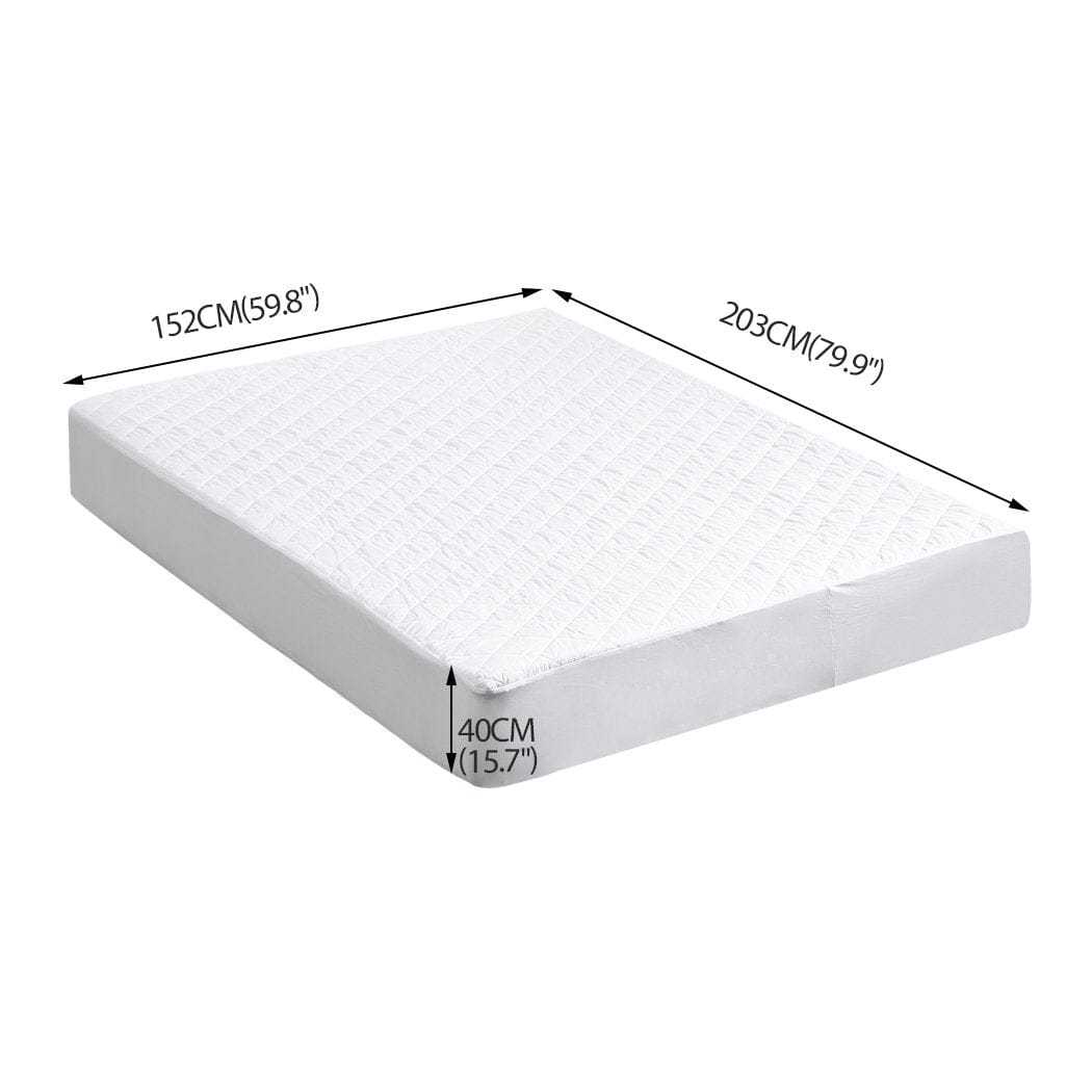 Dreamz Mattress Protector Fully Fitted Waterproof Microfiber Mattress Protector in Queen Size