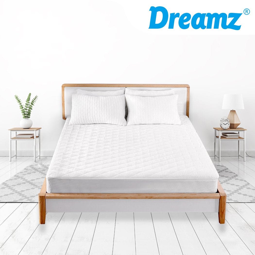Dreamz Mattress Protector Fully Fitted Waterproof Microfiber Mattress Protector in Single Size