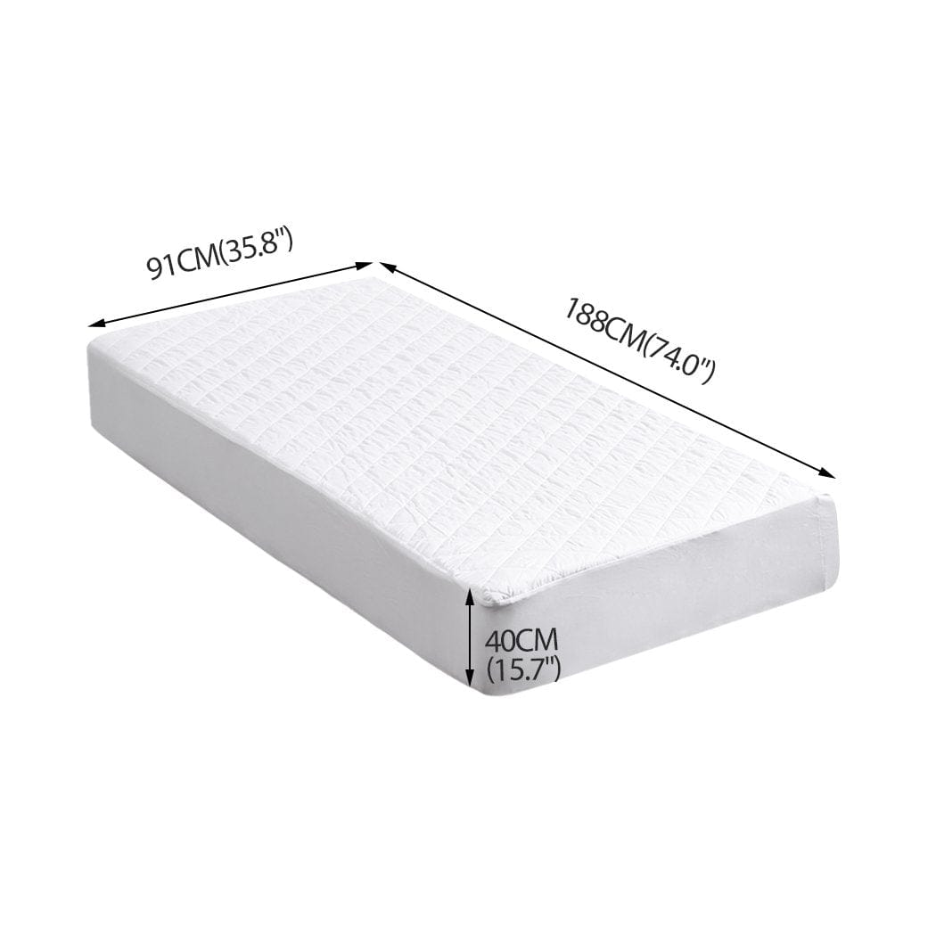 Dreamz Mattress Protector Fully Fitted Waterproof Microfiber Mattress Protector in Single Size
