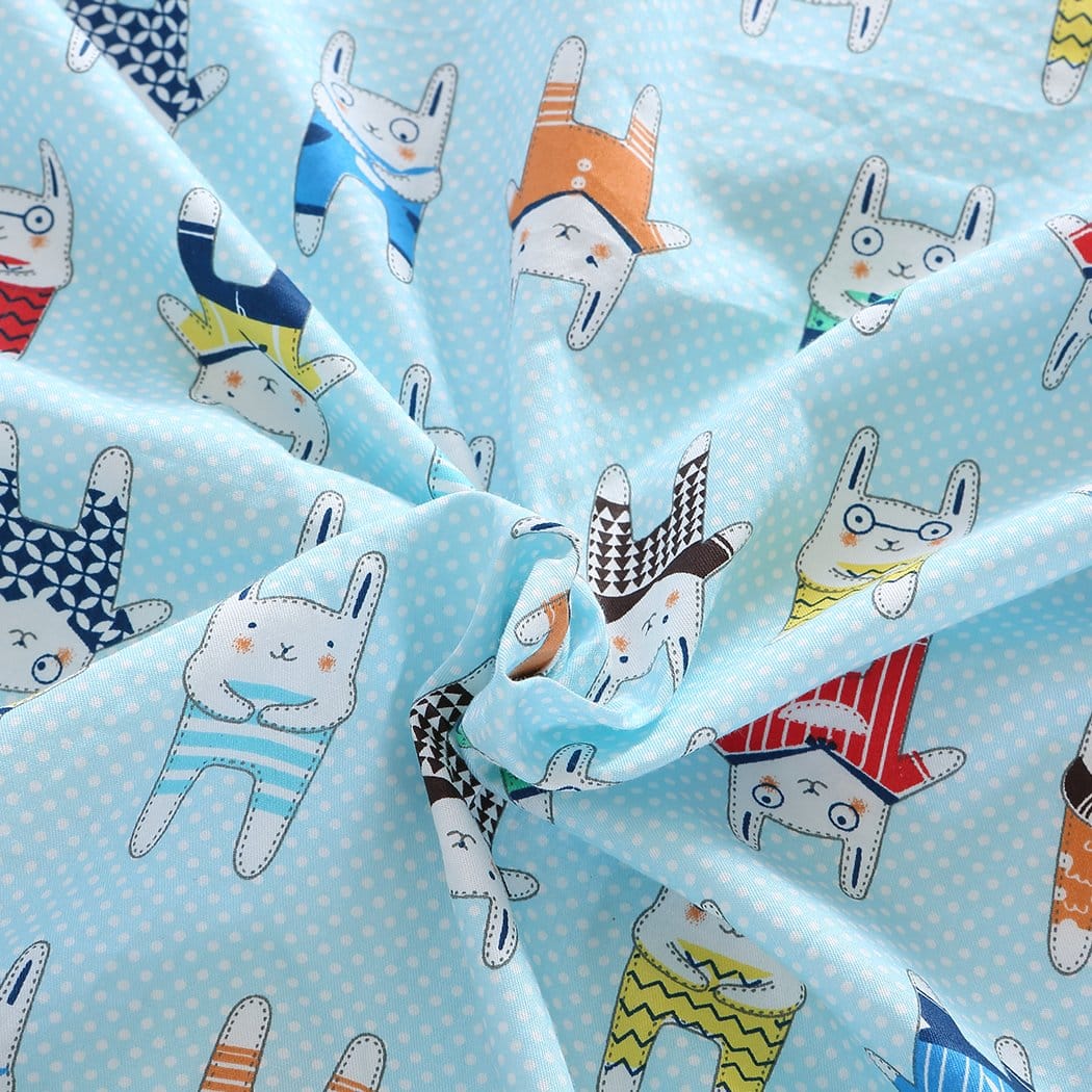 Dreamz Weighted Blanket Kids Warm Weighted Blanket Lap Pad Cartoon Print Cover Study At Home Blue