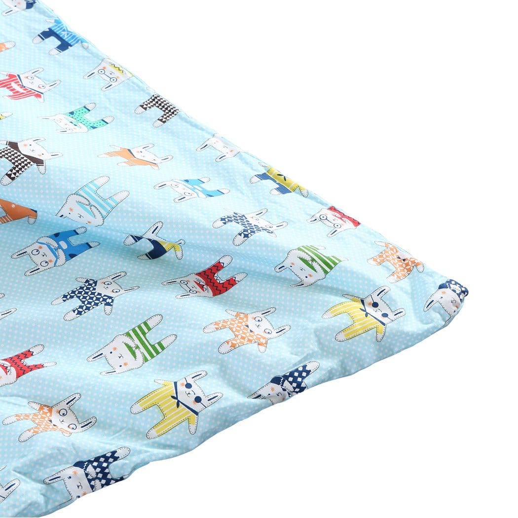 Dreamz Weighted Blanket Kids Warm Weighted Blanket Lap Pad Cartoon Print Cover Study At Home Blue
