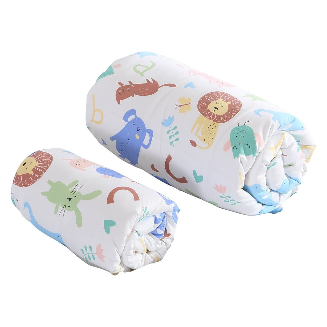 Dreamz Weighted Blanket Kids Warm Weighted Blanket Lap Pad Cartoon Print Cover Study At Home Pink
