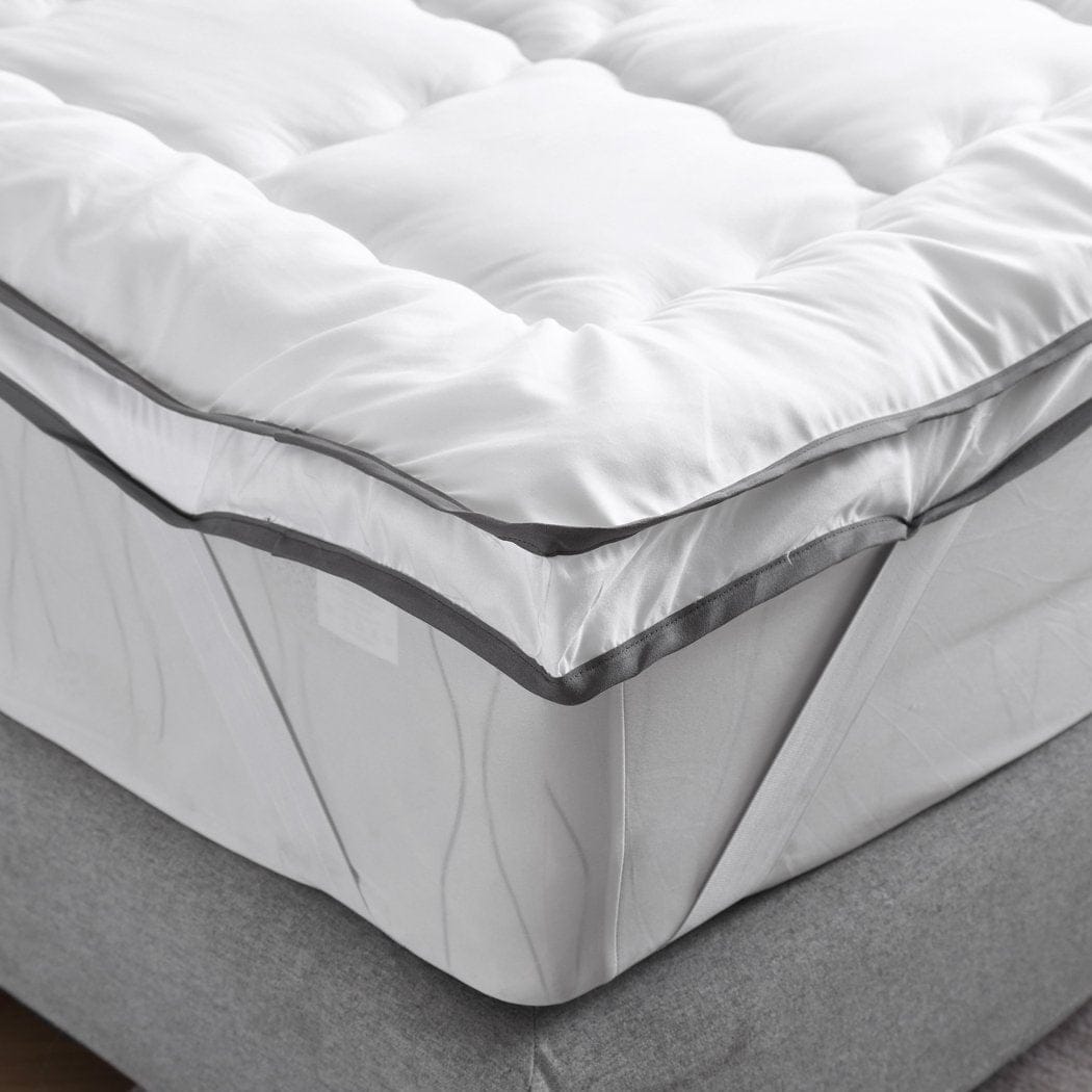 Dreamz Mattress Protector Luxury Bedding Pillowtop Mattress Topper Mat Pad Protector King Single