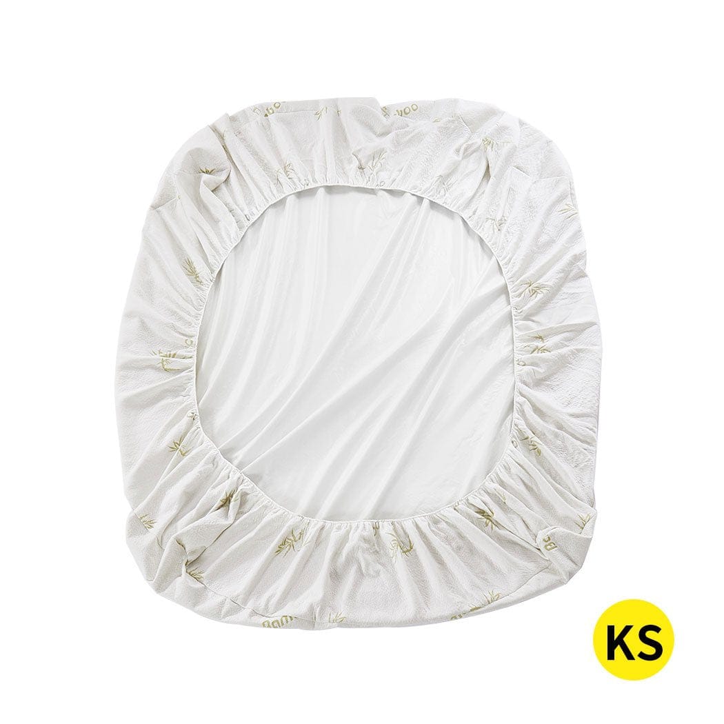 Dreamz Mattress Protector Mattress Protector Topper 70% Bamboo Hypoallergenic Cover King Single