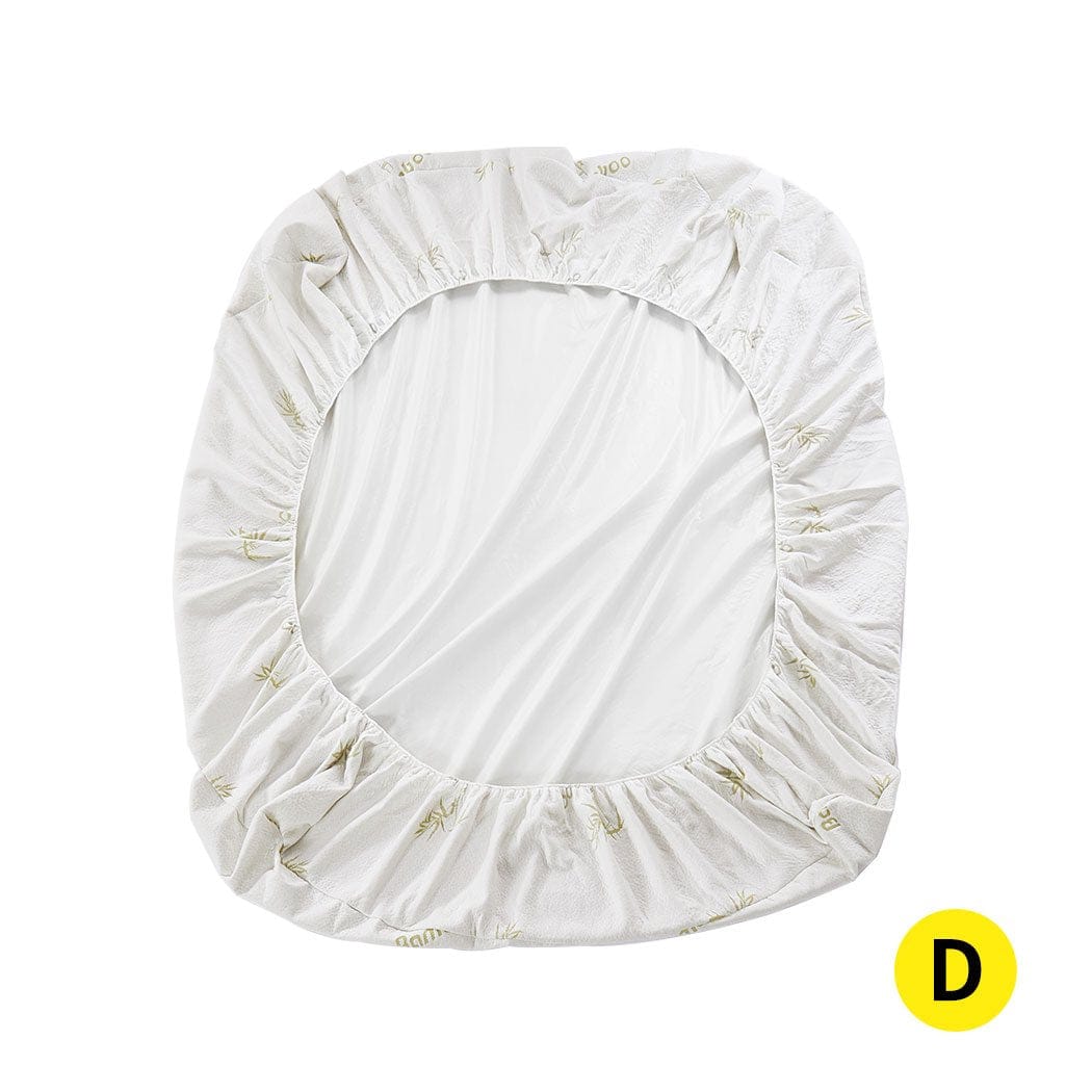 Dreamz Mattress Protector Mattress Protector Topper 70% Bamboo Hypoallergenic Sheet Cover Double